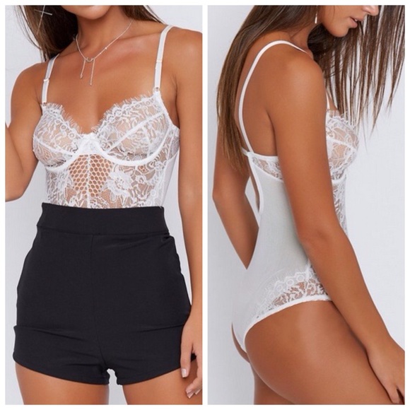white underwire bodysuit
